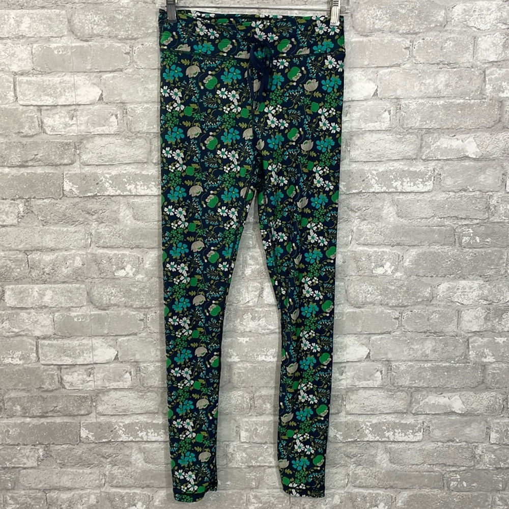 The Upside Floral Print Compression Leggings Green